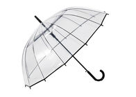 防風長いハンドルのゆとりのドーム形の傘の高力柔軟性 サプライヤー