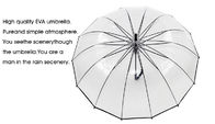 防風長いハンドルのゆとりのドーム形の傘の高力柔軟性 サプライヤー