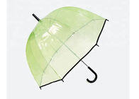 Poeの生地のゆとりプラスチック雨傘、開いた透明なドームの傘の自動車 サプライヤー