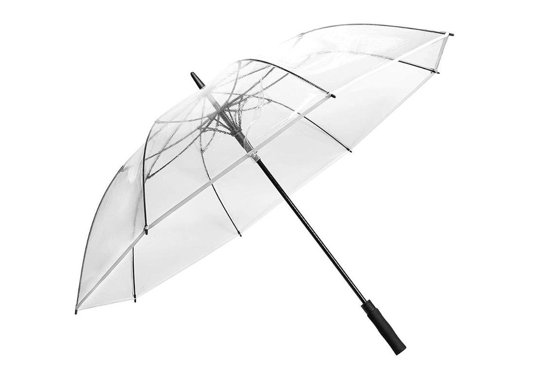 強いガラス繊維フレームのゆとりプラスチック雨傘は友好的なPocのプラスチック生地を取り除きます サプライヤー