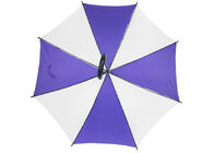紫色の白はゴルフ傘のプラスチック ホックのハンドル10mmの金属シャフトを印刷しました サプライヤー